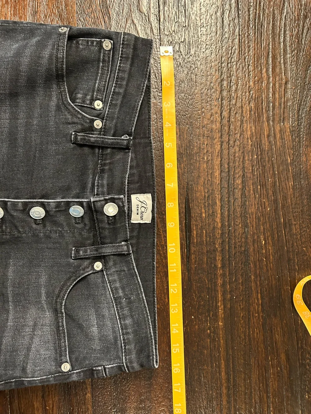 J. Crew Black Billie Demi Boot Crop Denim Jeans